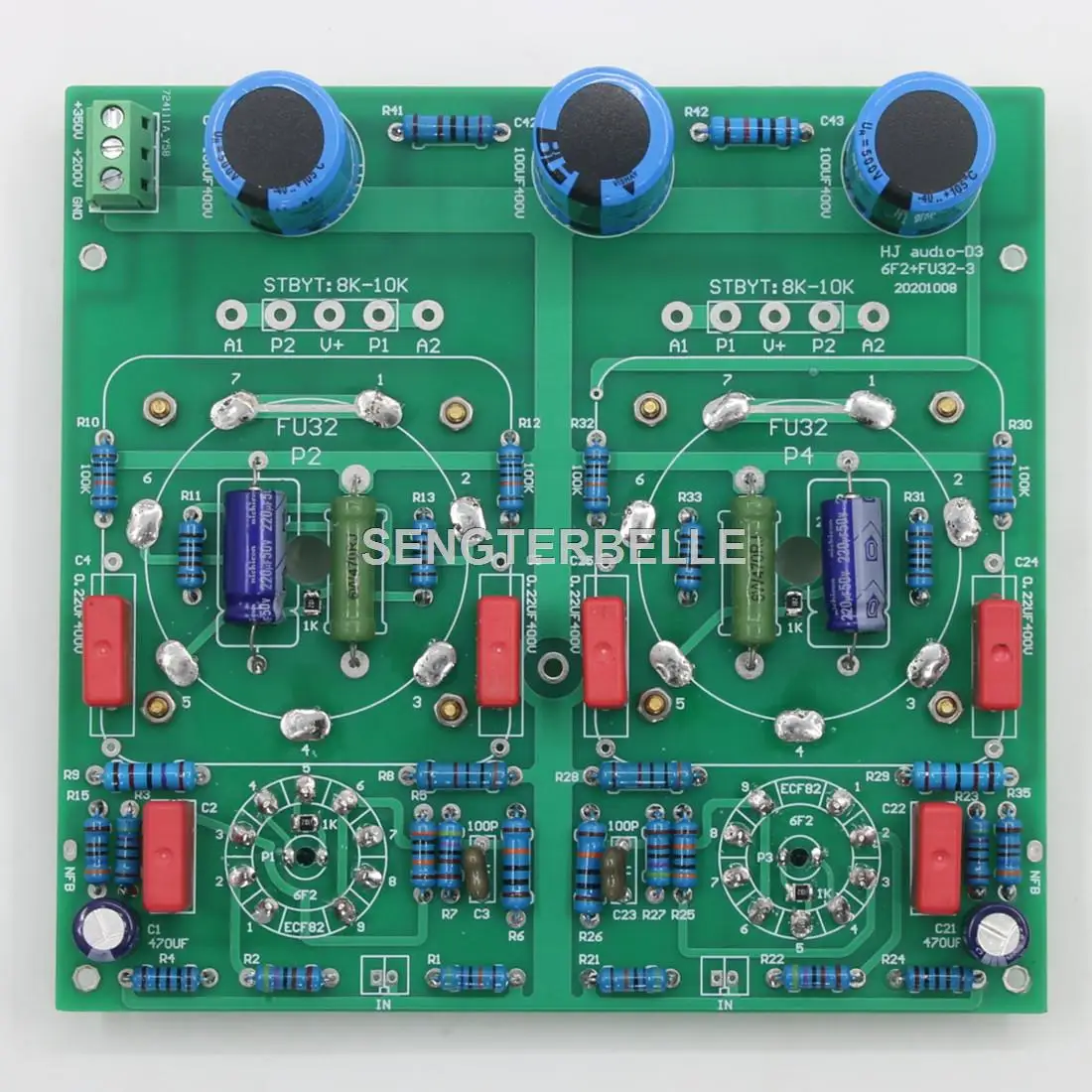 Hifi Amplifier Board - HiFi FU32+ 6F2 Stereo Tüp Amplifikatör