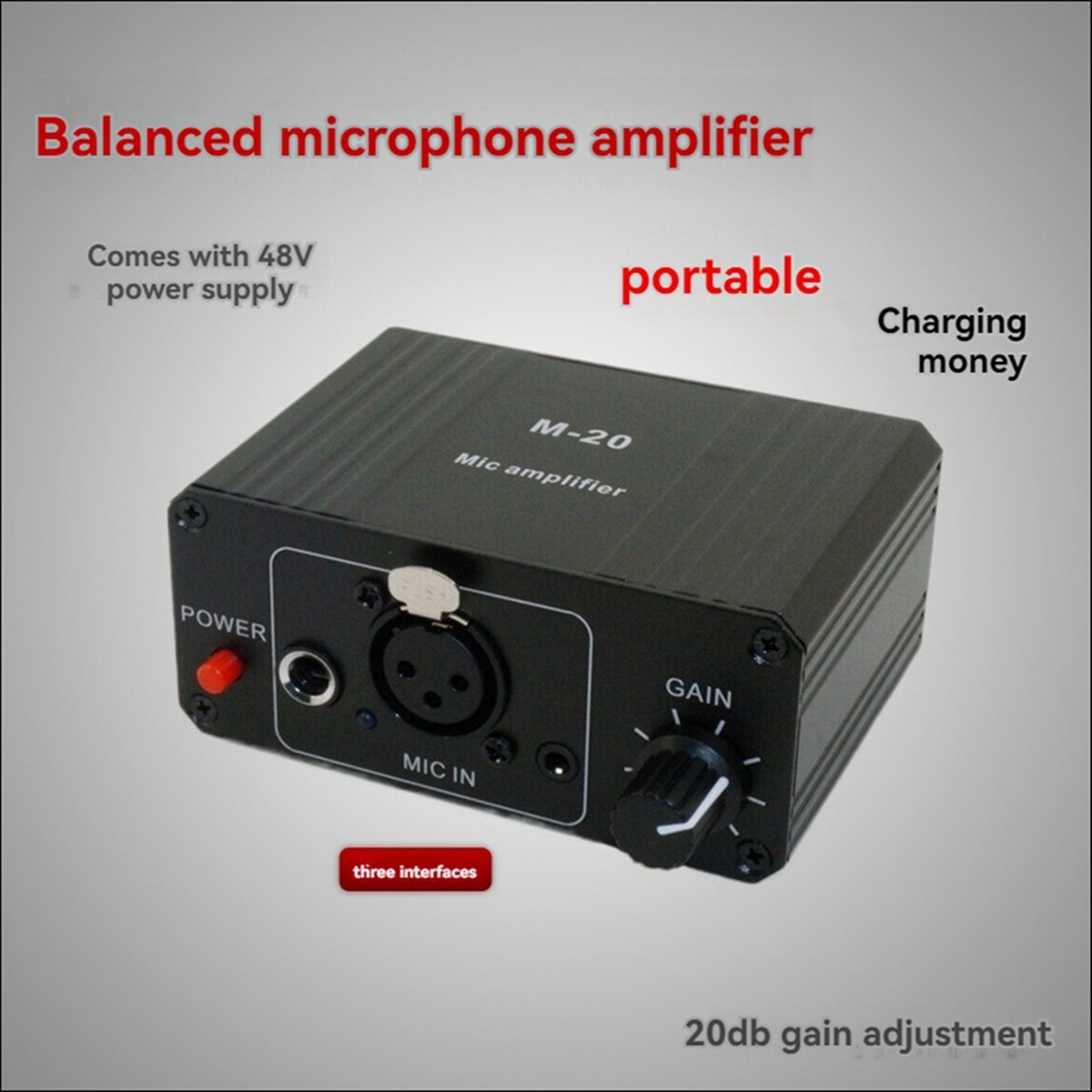 Microphone Capsule - (BOFF) Dinamik Mikrofon Kondenser Mikrofon Amplifikatörü