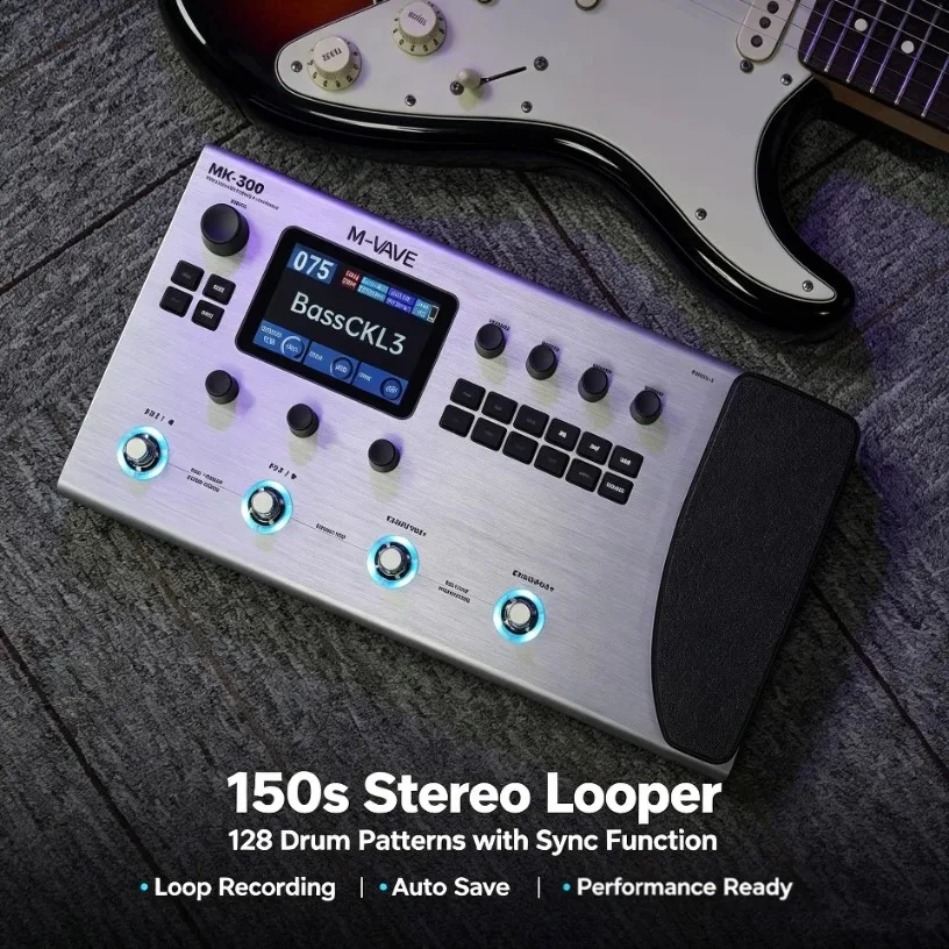 Audio Interface - M-VAVE MK-300 Kablosuz Gitar Amfi Modelleyici