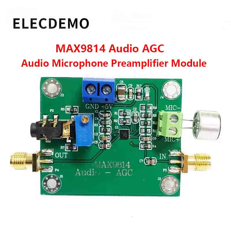 Audio Amplifier Board - Elektret Mikrofon AGC Amplifikatör Modülü, Otomatik