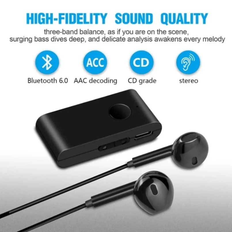 Headphone Amplifier - Bluetooth 5.0 Ses Alıcısı, Kulak İçi