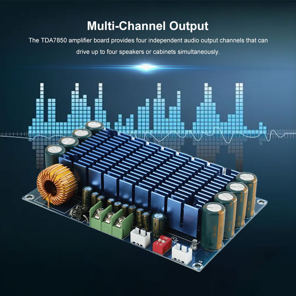 XH-M180 TDA7850 Stereo Yüksek  - Audio Amplifier Board incelemesi ve fiyatı