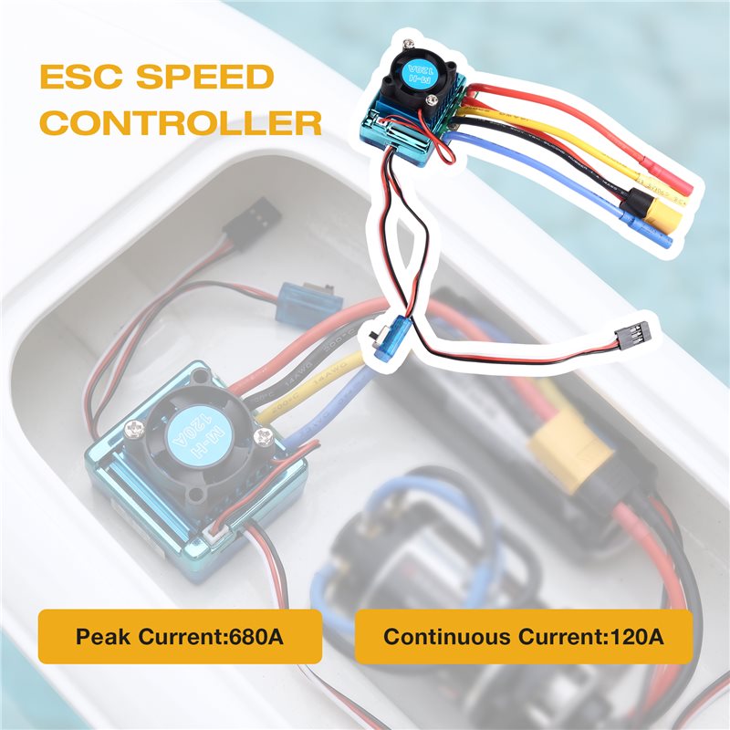 WOWFU-120A Fırçasız ESC Hız Ko - Banana Plug incelemesi ve fiyatı