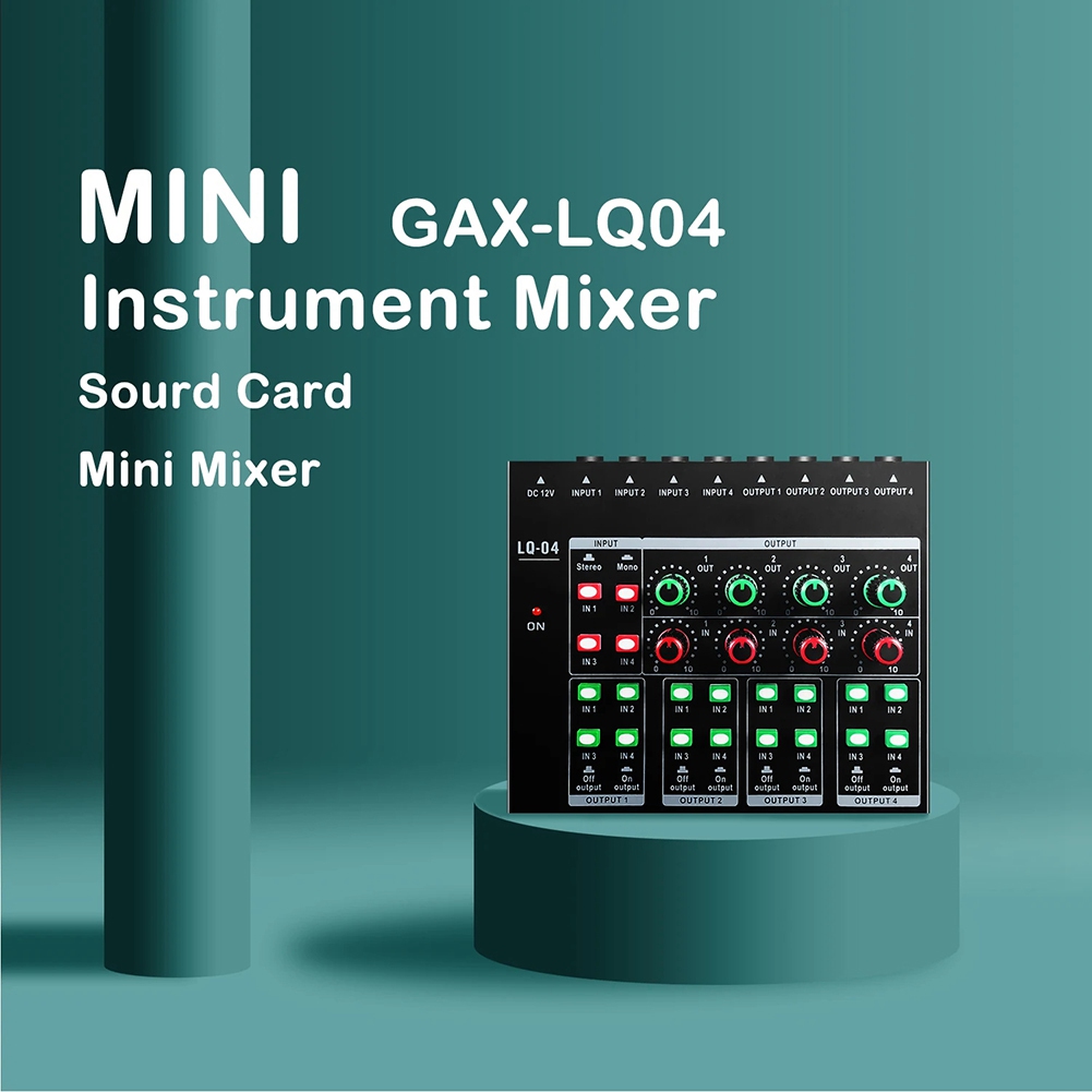 (MEOF] -LQ04 4 Kanallı Mikser  - Headphone Amplifier incelemesi ve fiyatı