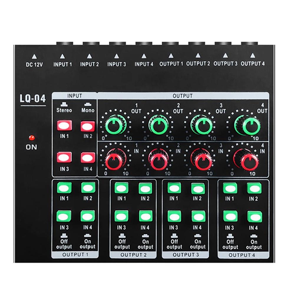 (MEOF] -LQ04 4 Kanallı Mikser  - Headphone Amplifier incelemesi ve fiyatı