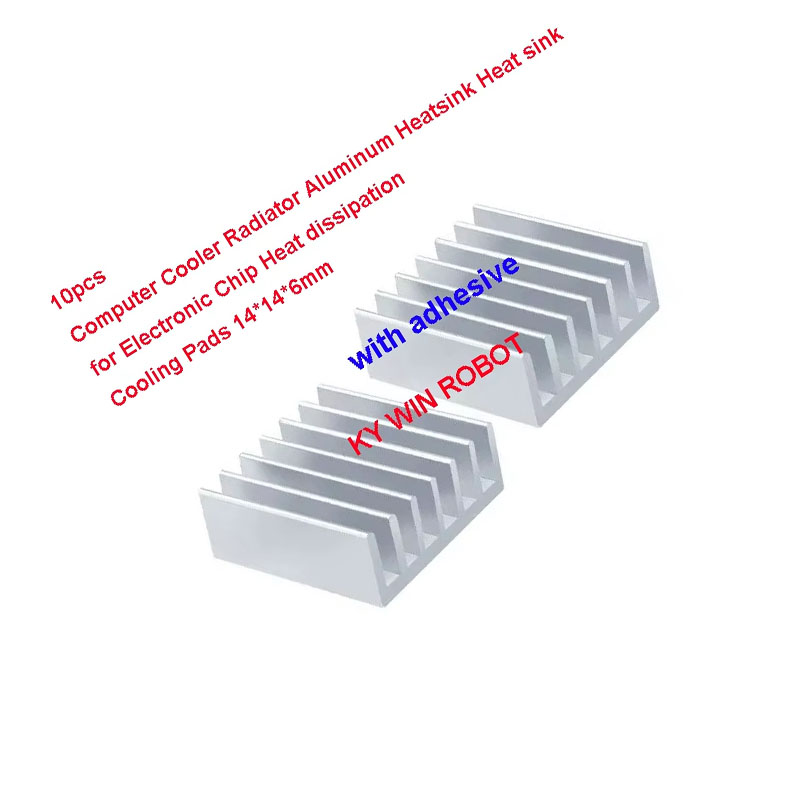 10 Adet Mini Yapışkanlı Alümin - Heatsink Aluminum incelemesi ve fiyatı