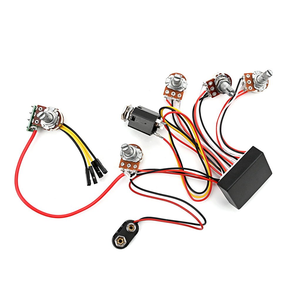 Önceden kablolu 3 bant aktif b - Passive Preamp incelemesi ve fiyatı