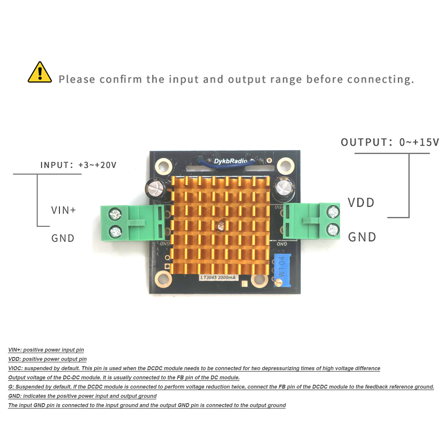 LT3045 modülü 2A tek güç kayna - Audio Amplifier Board incelemesi ve fiyatı