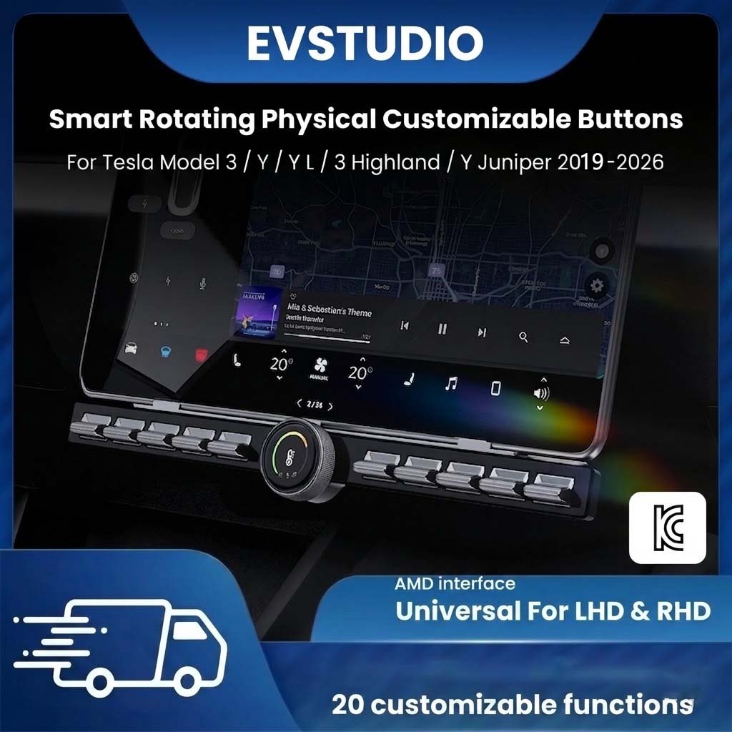Tesla Model 3/Y/Y L/3 Highland - Knob Aluminum incelemesi ve fiyatı