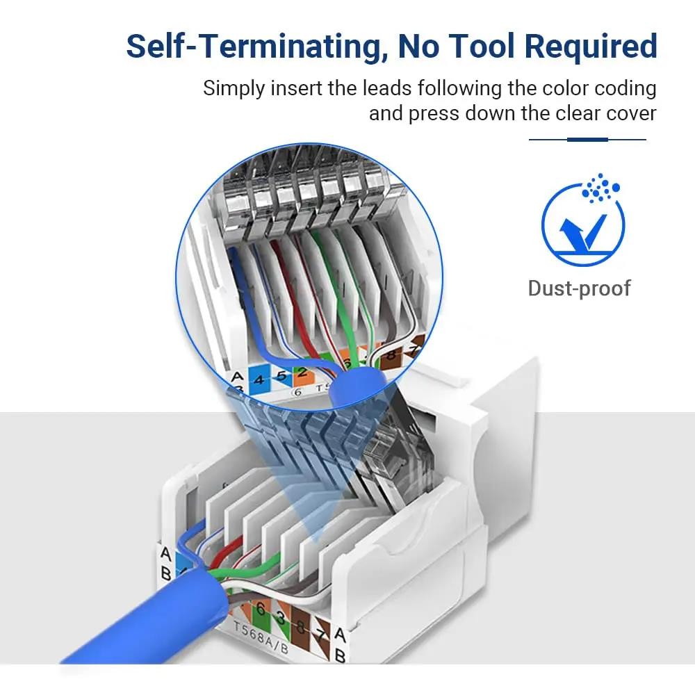 10 adet Cat6 RJ45 Ağ Modülü Ke - Rj45 Jack incelemesi ve fiyatı