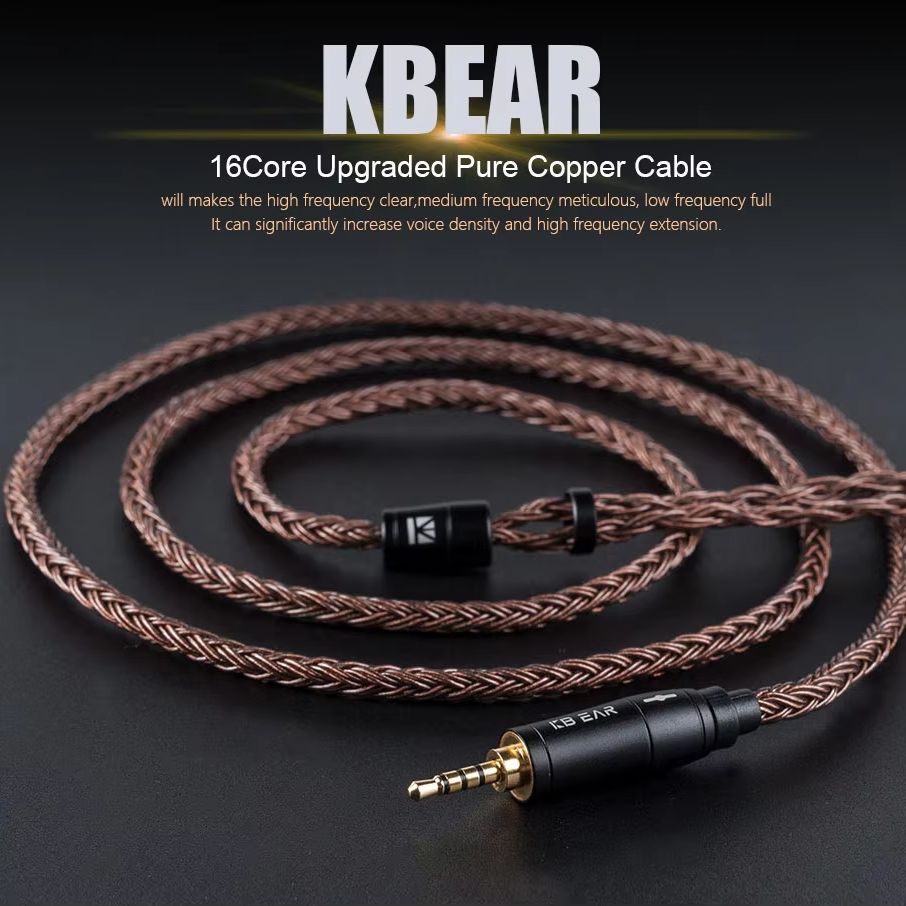 KBEAR 16 çekirdekli 2 pinli IE - Trs Cable incelemesi ve fiyatı